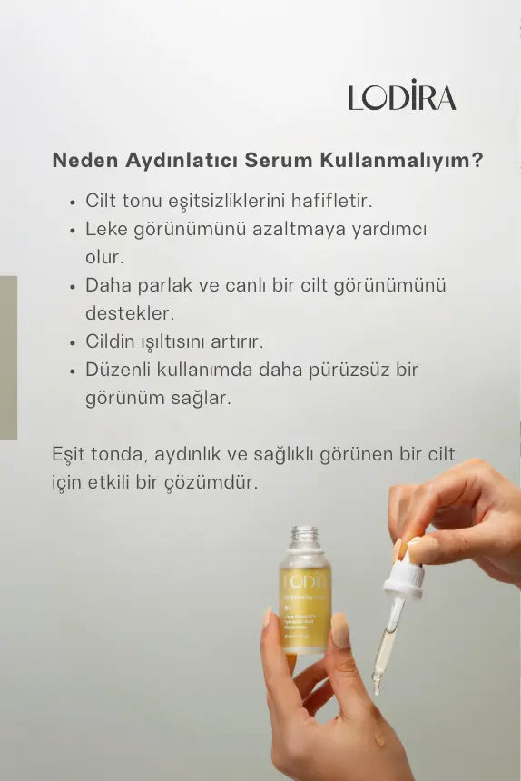 Aydınlatıcı Ve Leke Karşıtı Serum Alpha Arbutin %2 Hyaluronic Acid %2 Niacinamide