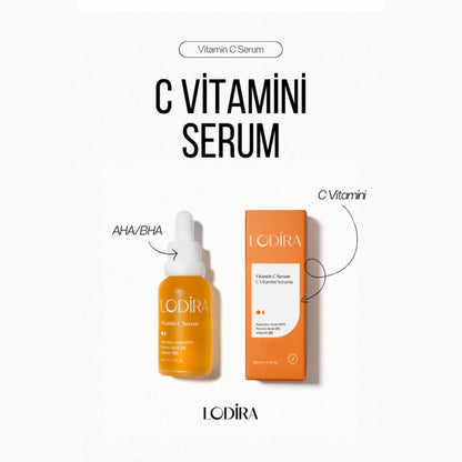 Ton Eşitleyici ve Aydınlatıcı Vitamin C Serum Ascorbic Asit, Ferulic Asit, Vitamin B5, Niacinamide 30 ml