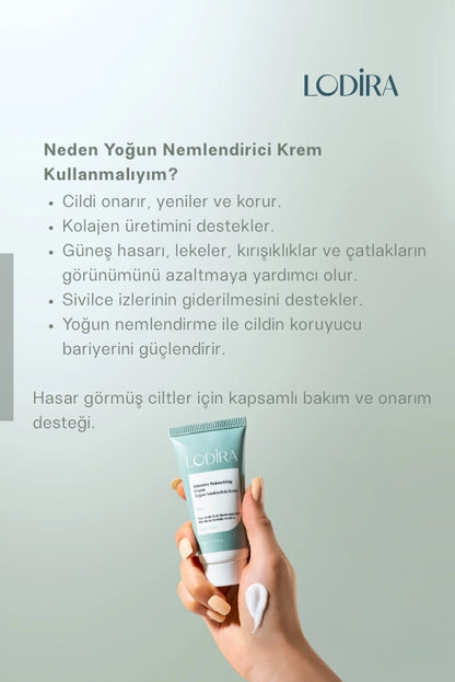Yoğun Nemlendirici ve Onarıcı, Bariyer Koruyucu Krem 50 ml