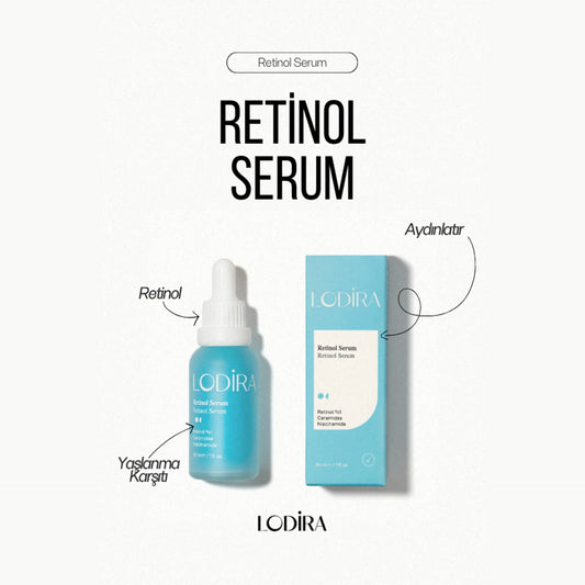 Kırışıklık ve Yaşlanma Karşıtı Bariyer Onarıcı Retinol Serum 30ml | (%1 Retinol + Ceramides)